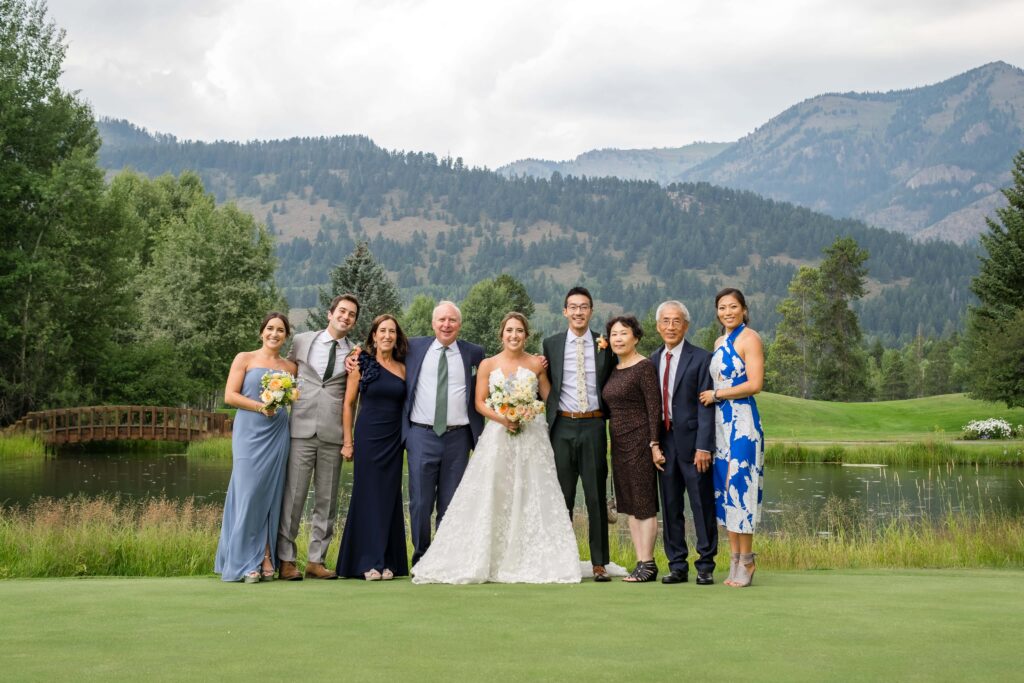 family photo at teton pines country club