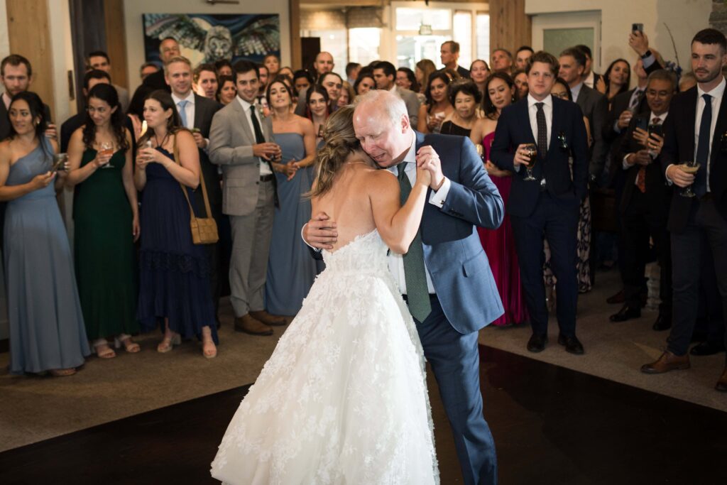 bride and dad first dance