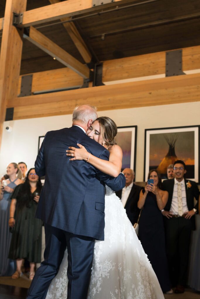 bride and dad first dance