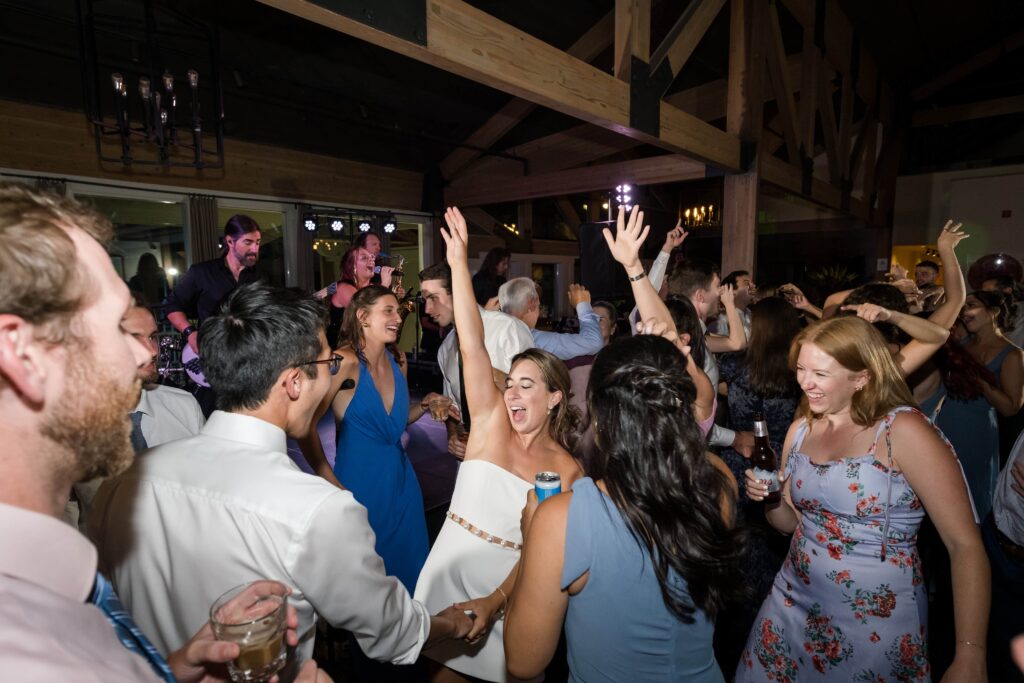 bride dancing at wedding