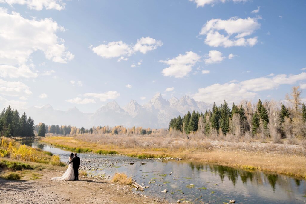 bride and groom at swabacher's landing 