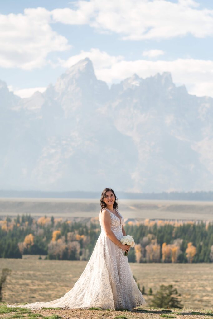 bride posing for a photo