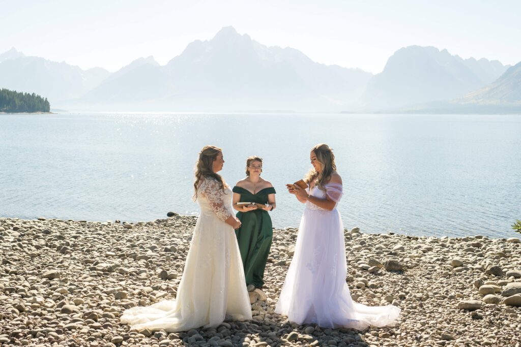 two brides getting married at grand teton national park