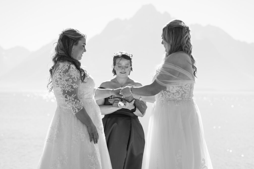 two brides getting married at grand teton national park