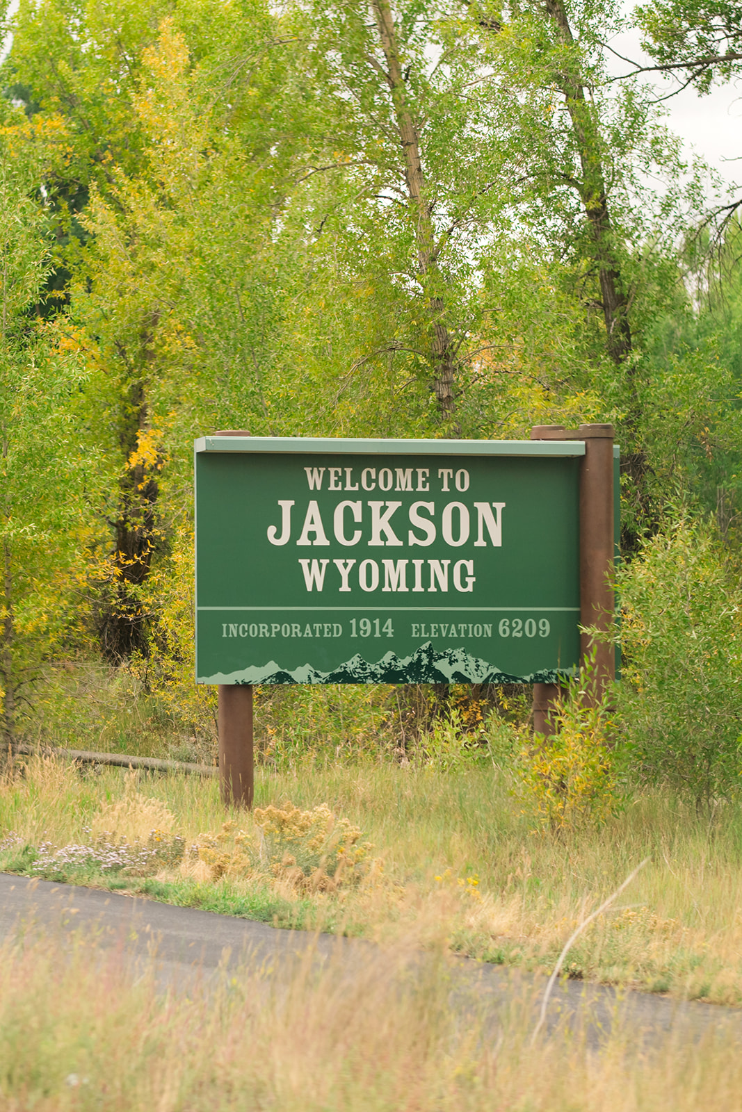 sign that reads welcome to Jackson Wyoming